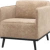 Statement fauteuil met arm chenille velvet perzikroze