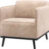 Statement fauteuil met arm chenille velvet naturel