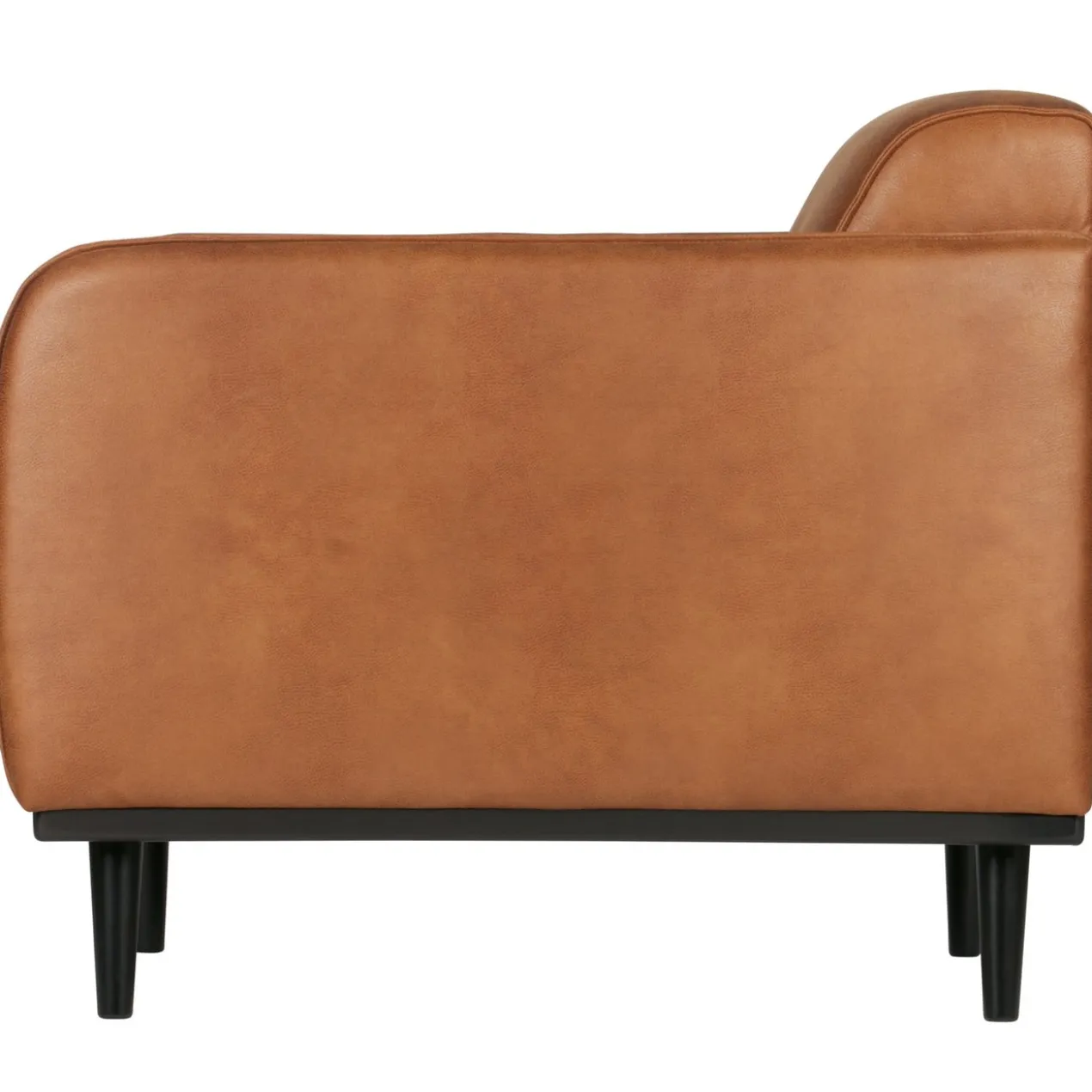 Statement fauteuil met arm ecoleer cognac