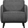Statement fauteuil met arm structure velvet mountain