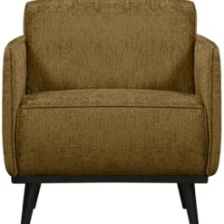 Statement fauteuil met arm structure velvet brass