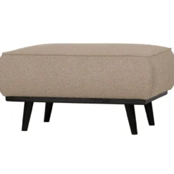 Statement hocker boucle beige