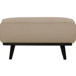 Statement hocker boucle beige