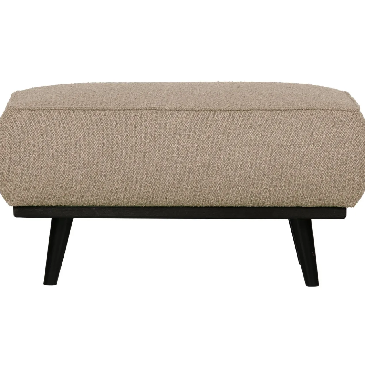 Statement hocker boucle beige