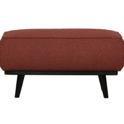 Statement hocker boucle kastanjebruin