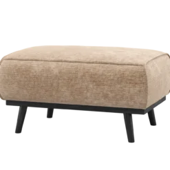 Statement hocker chenille velvet perzikroze
