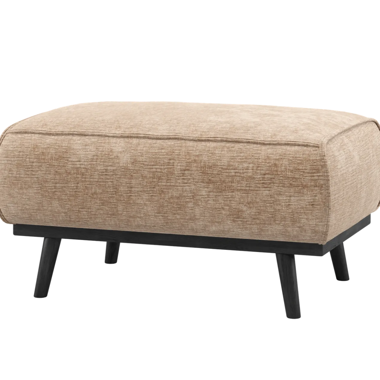 Statement hocker chenille velvet perzikroze
