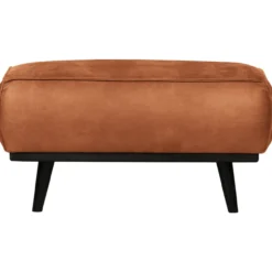 Statement hocker ecoleer cognac