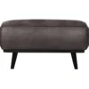 Statement hocker ecoleer donkergrijs