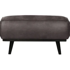 Statement hocker ecoleer donkergrijs