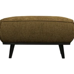 Statement hocker structure velvet brass
