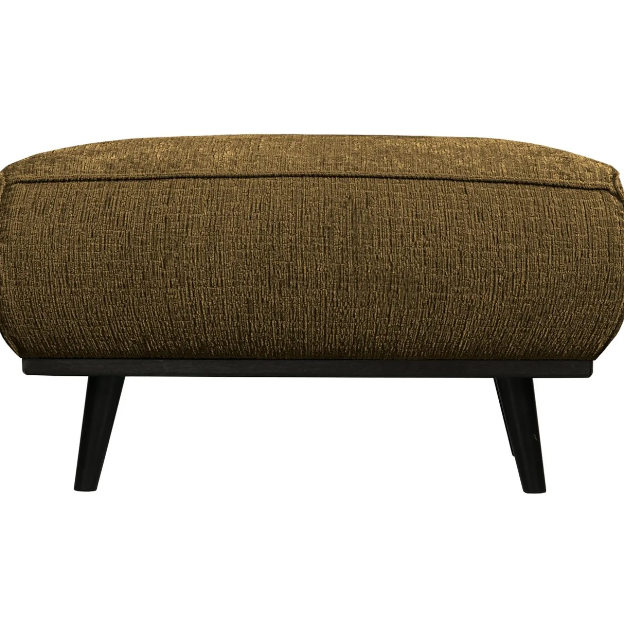 Statement hocker structure velvet brass