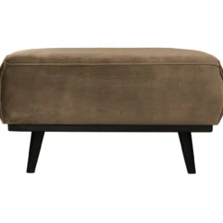 Statement hocker velvet taupe