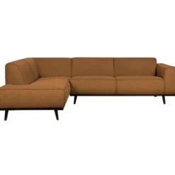 Statement hoekbank links boucle botergeel