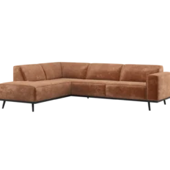 Statement hoekbank links chenille velvet terra