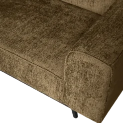 Statement hoekbank links structure velvet brass