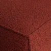 Statement hoekbank rechts boucle kastanjebruin