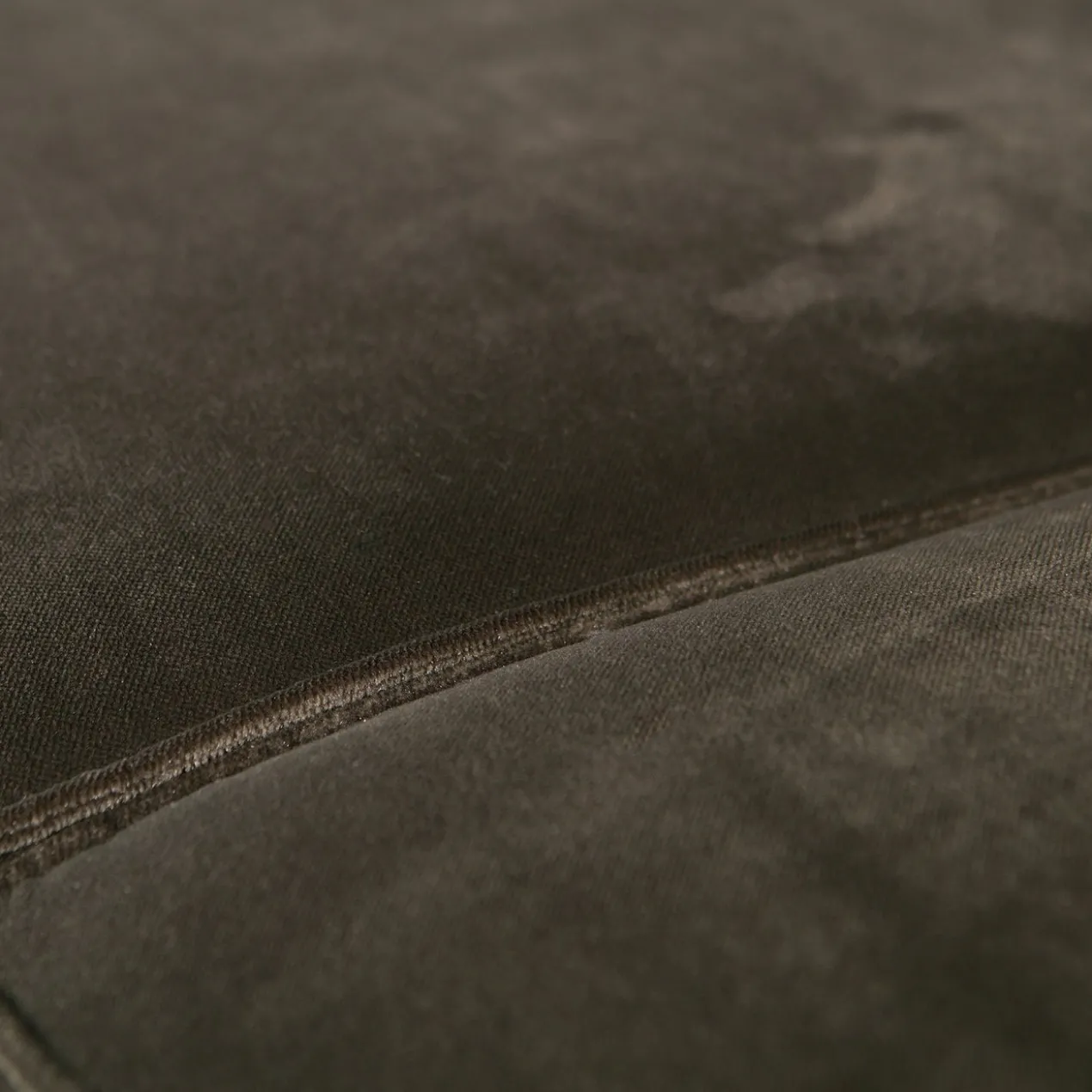Statement hoekbank rechts velvet warmgroen