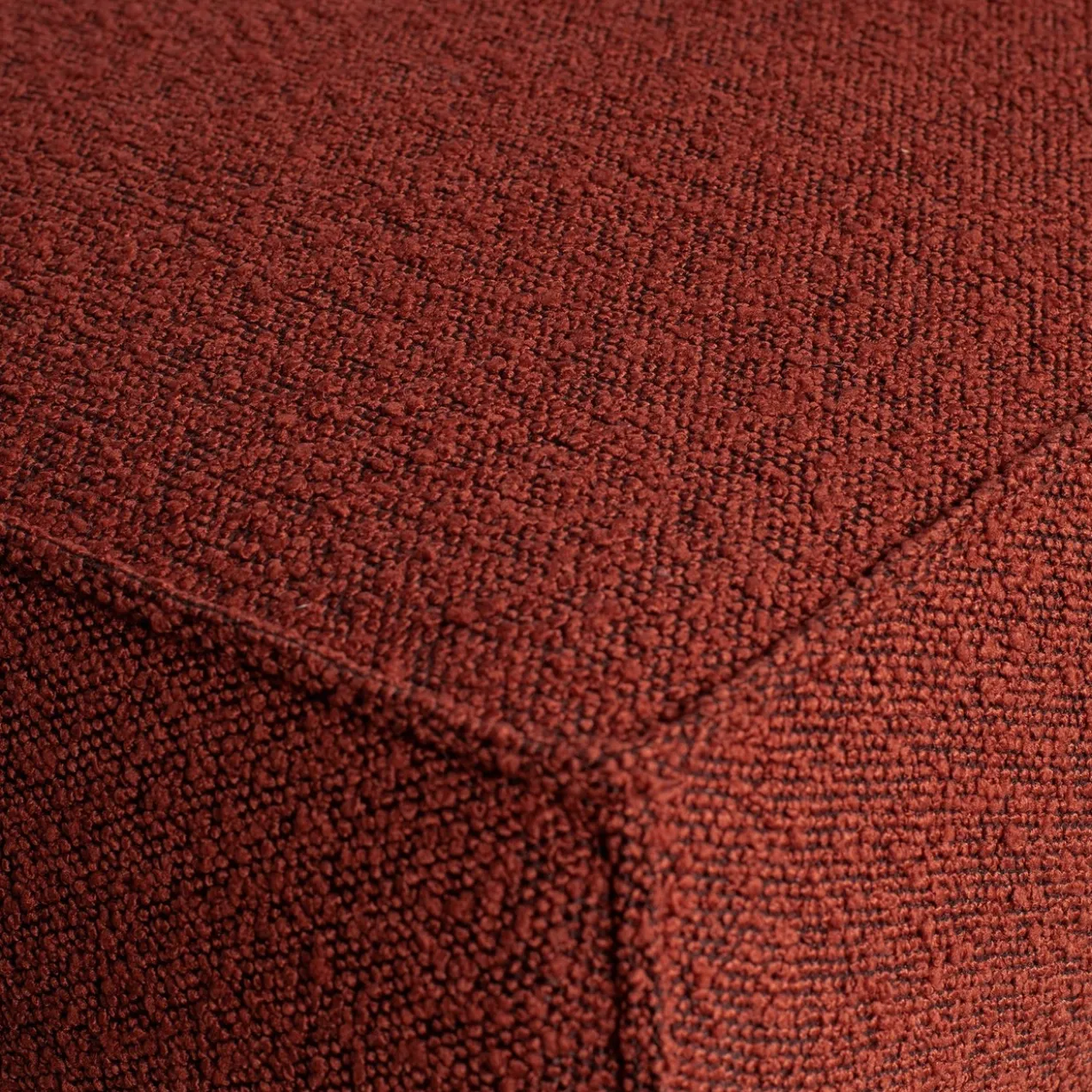 Statement xl 4-zits bank 372 cm boucle kastanjebruin