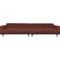 Statement xl 4-zits bank 372 cm boucle kastanjebruin