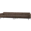 Statement xl 4-zits bank 372 cm bruin melange