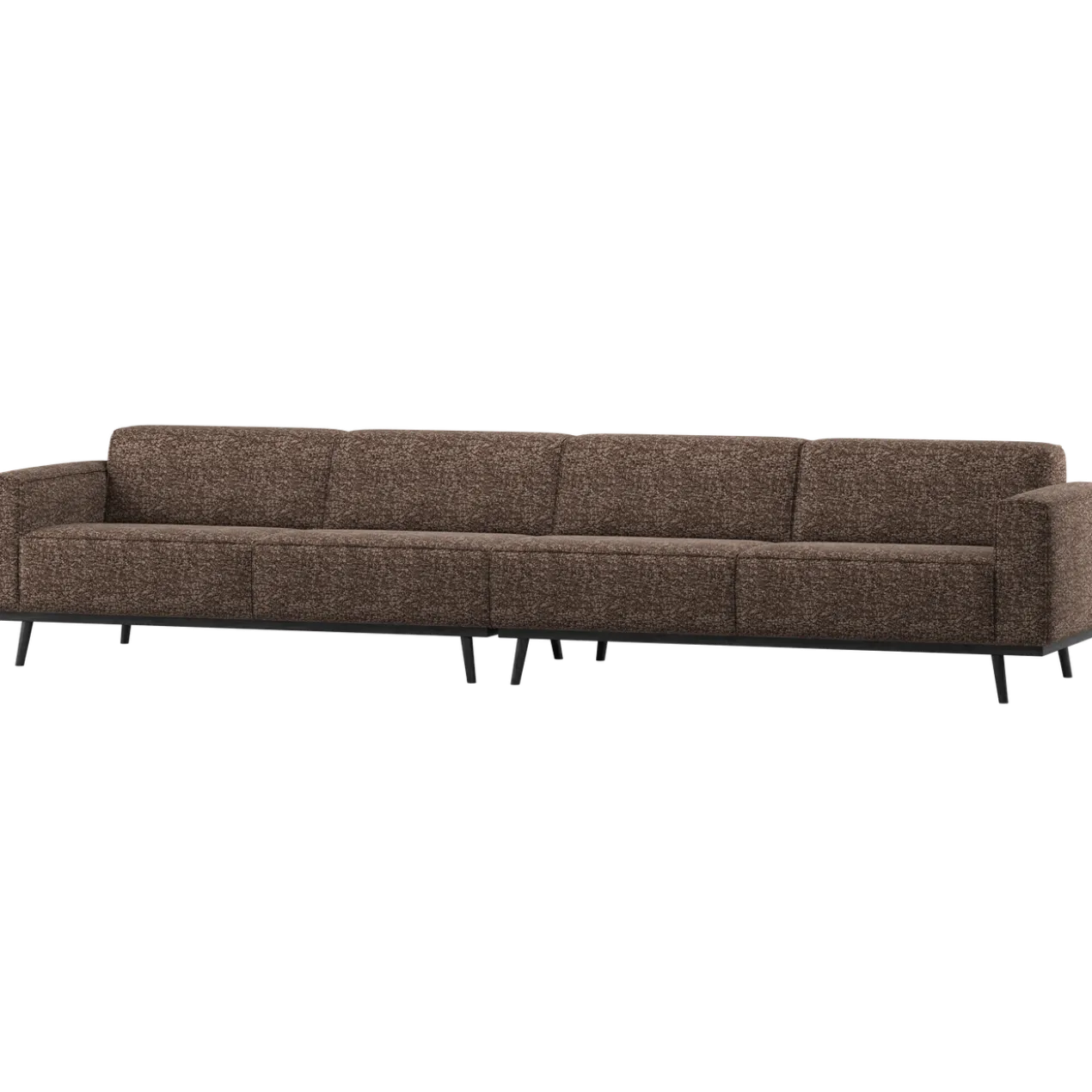 Statement xl 4-zits bank 372 cm bruin melange
