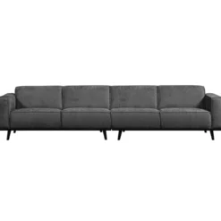 Statement xl 4-zits bank 372 cm structure velvet mountain