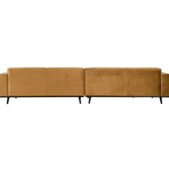 Statement xl 4-zits bank 372 cm velvet honinggeel