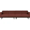 Statement 4-zits bank 280 cm boucle kastanjebruin