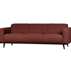 Statement 3-zits bank 230 cm boucle kastanjebruin