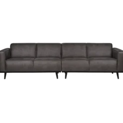 Statement 4-zits bank 280 cm ecoleer donkergrijs
