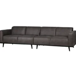 Statement 4-zits bank 280 cm ecoleer donkergrijs