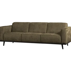 Statement 3-zits bank 230 cm structure velvet bonsai