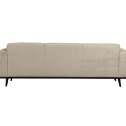 Statement 3-zits bank 230 cm structure velvet wheatfield