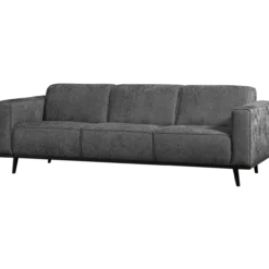 Statement 3-zits bank 230 cm structure velvet mountain