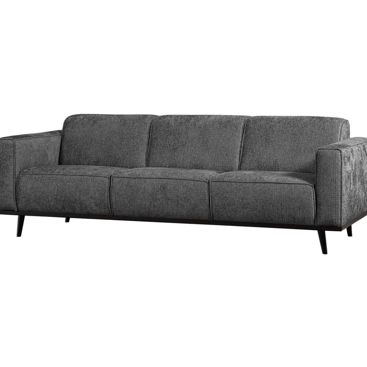 Statement 3-zits bank 230 cm structure velvet mountain