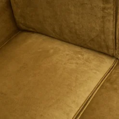 Statement 4-zits bank 280 cm velvet honinggeel