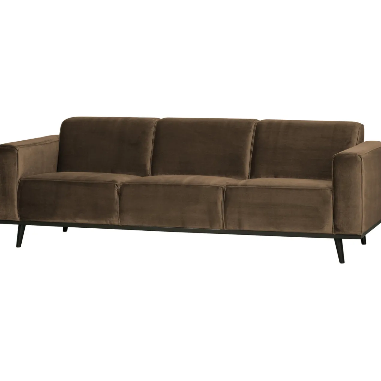 Statement 3-zits bank 230 cm velvet taupe