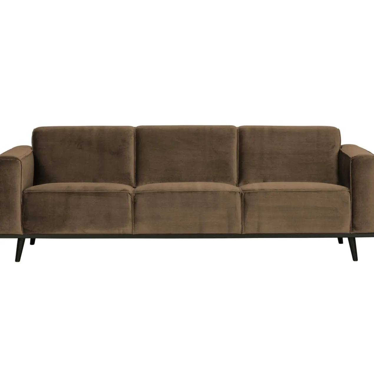 Statement 3-zits bank 230 cm velvet taupe