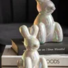 Statue Balloon Bunny large ceramic black plated