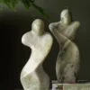 Statue Female abstract marble brown