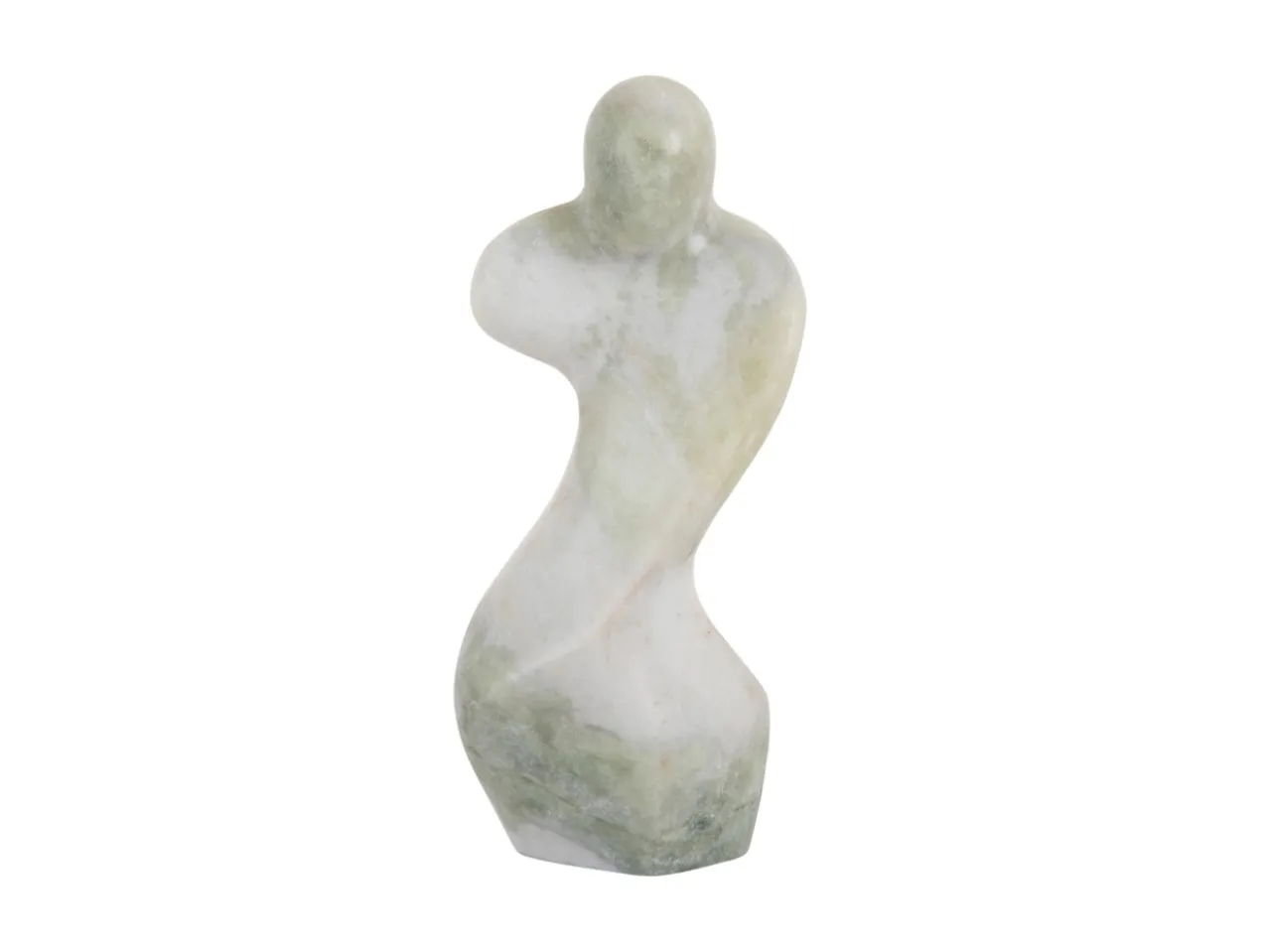 Statue Female abstract marble himalayan green