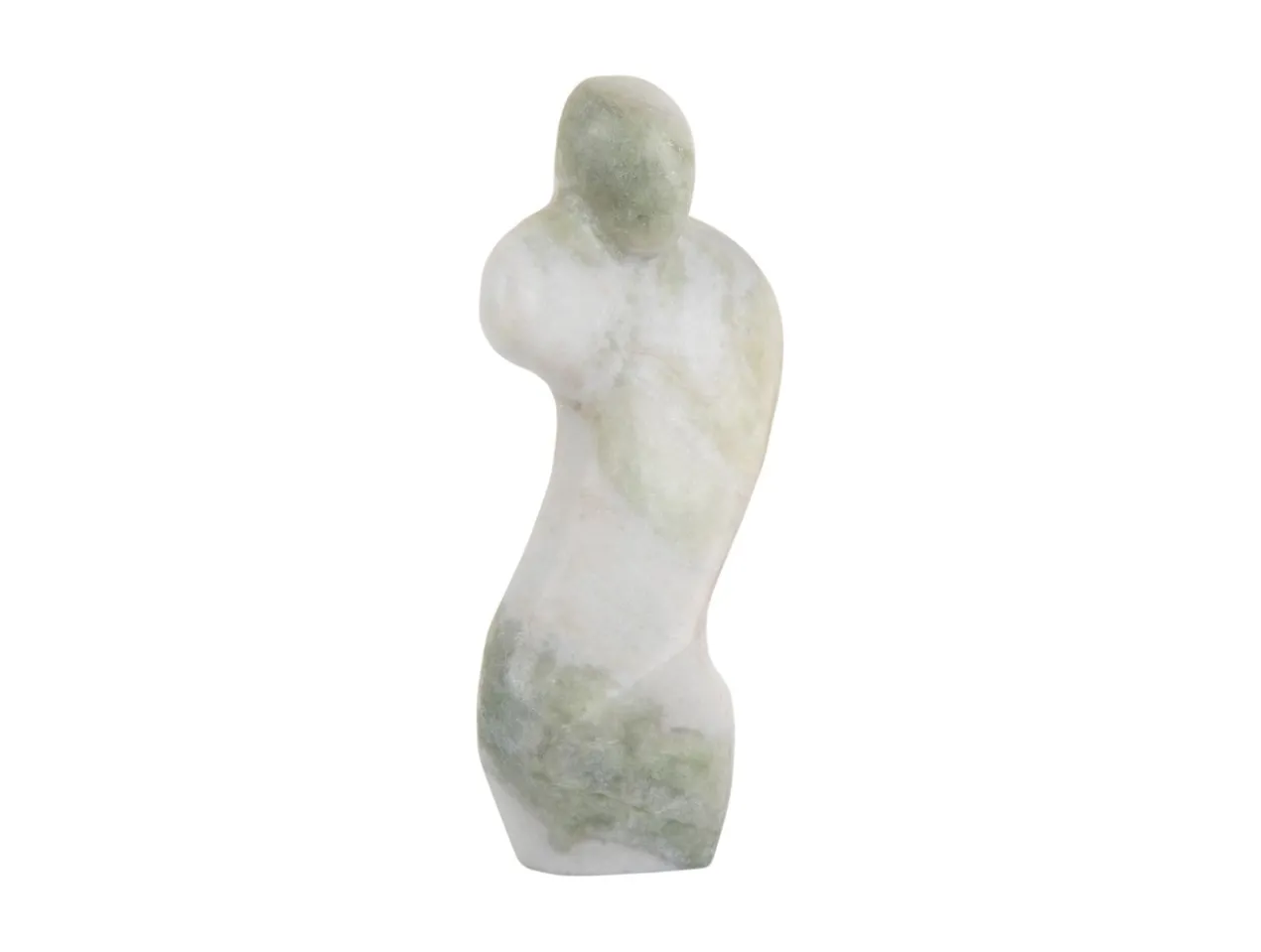 Statue Female abstract marble himalayan green