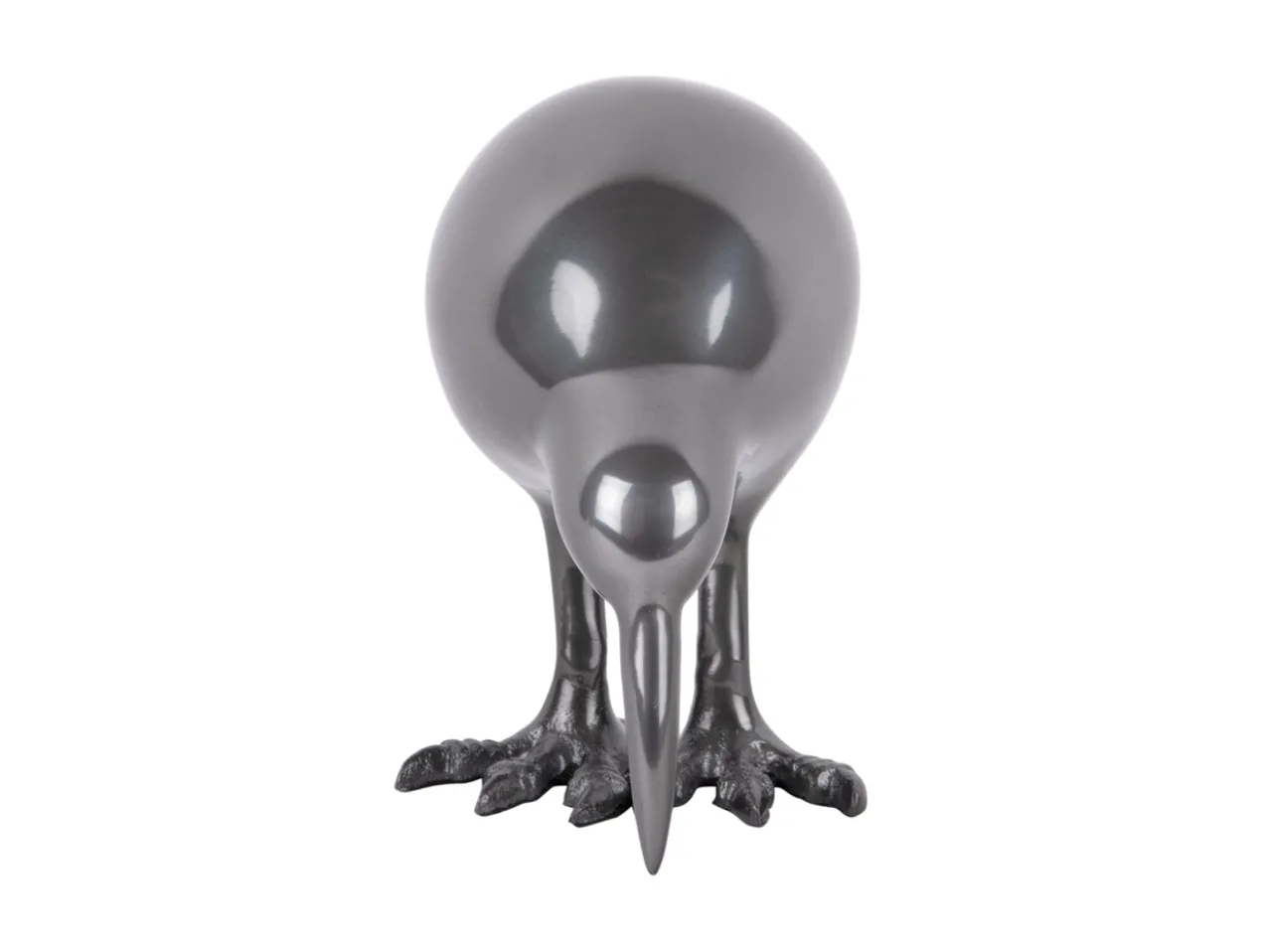 Statue Kiwi Bird metal gun metal