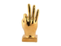 Statue Perfecto ceramic gold plated