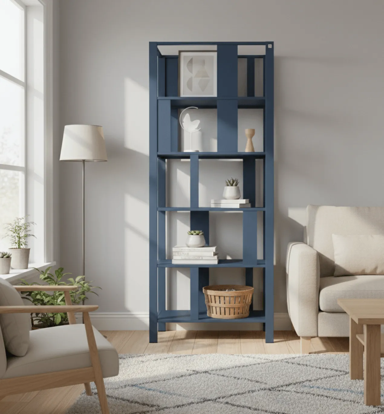 Steellish vakkenkast Maksus S Blauw