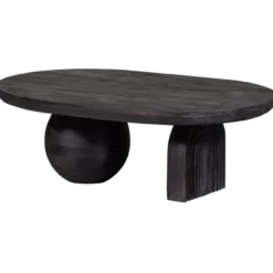 Steppe salontafel mangohout zwart