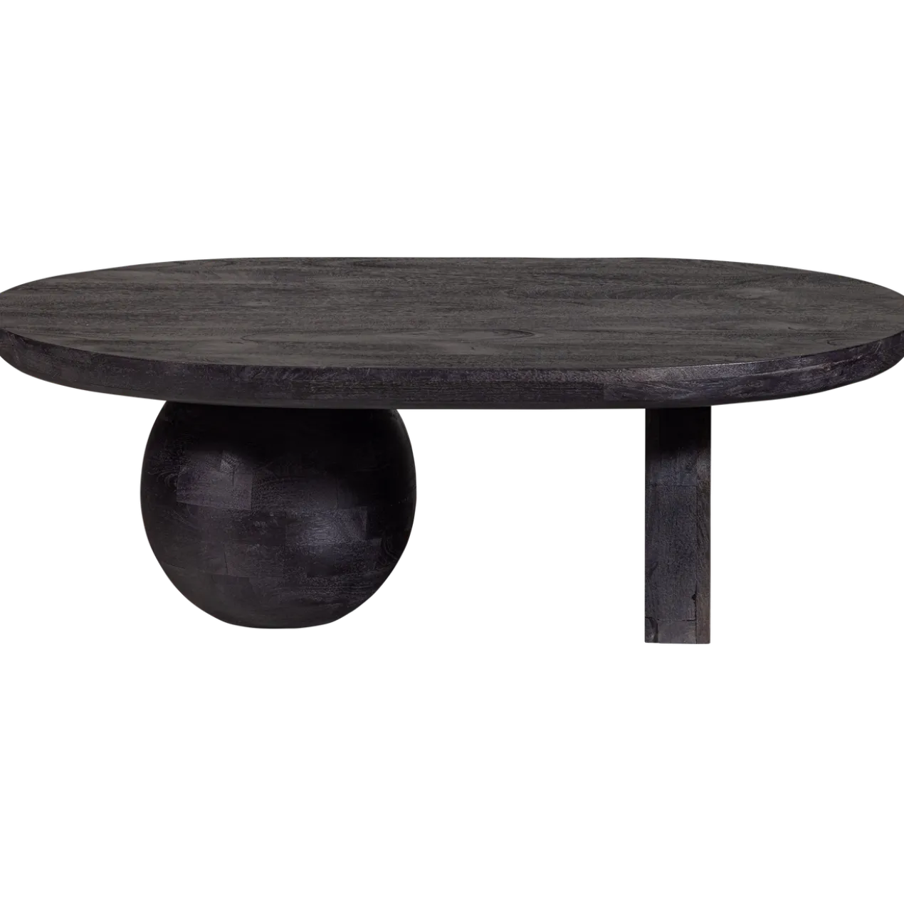 Steppe salontafel mangohout zwart
