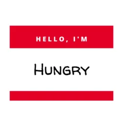 Stickerset Hello I'm hungry