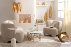 Stoel Poppy Bouclé Beige